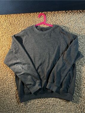 Men's Charcoal Gray Crewneck Sweater